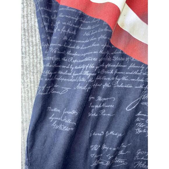 Men's Cotton Traders Sport American Flag Constitution Short Sleeve Polo Size XL - Picture 4 of 15